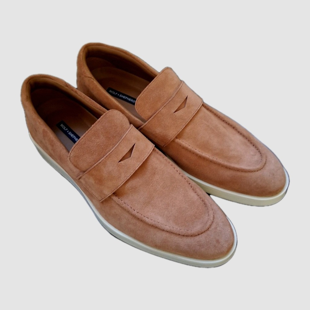 Wolf & Shepherd Men's Size 14 M Closer Penny Loafer Soft Brown Suede Worn Once - Picture 2 of 16